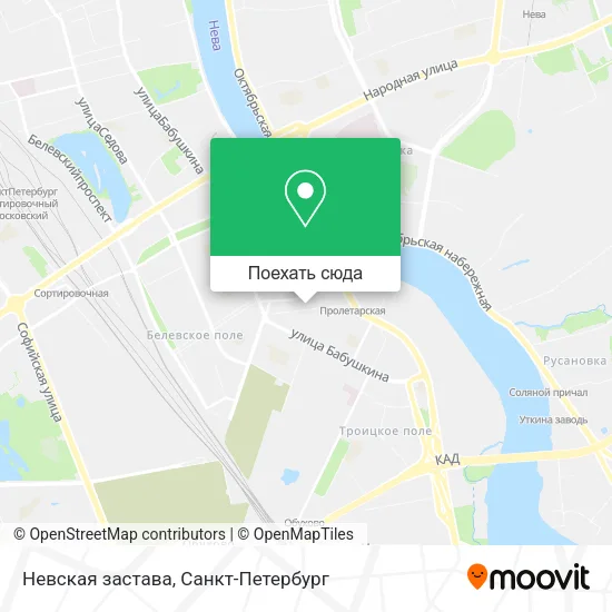 Карта Невская застава