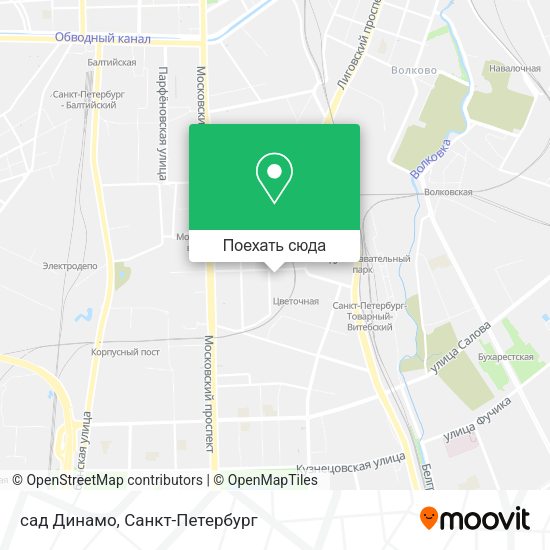 Карта сад Динамо