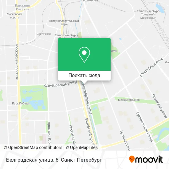 Карта Белградская улица, 6