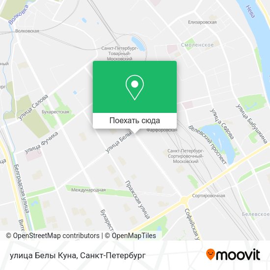Карта улица Белы Куна