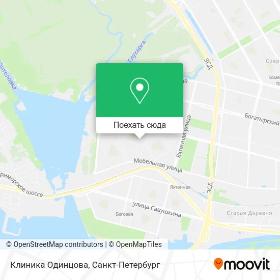 Карта Клиника Одинцова