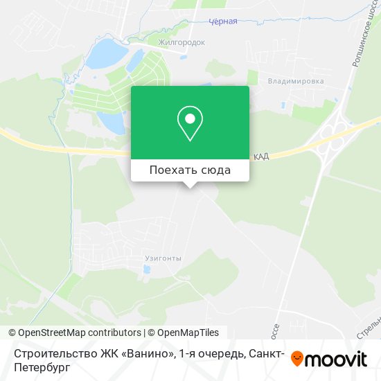 Карта Строительство ЖК «Ванино», 1-я очередь