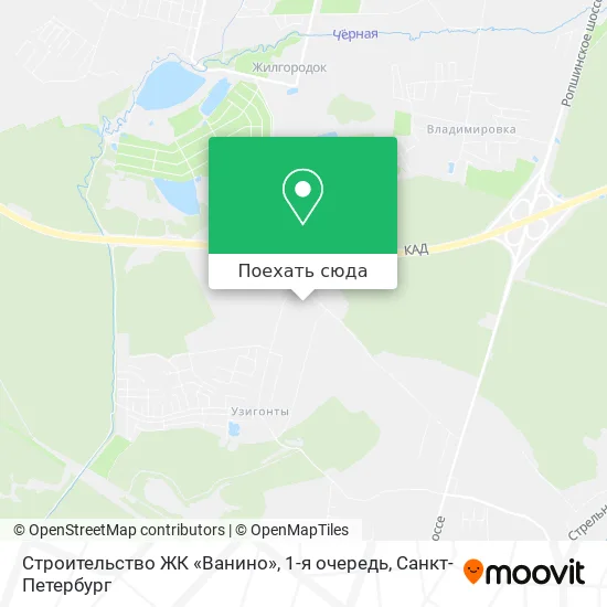 Карта Строительство ЖК «Ванино», 1-я очередь