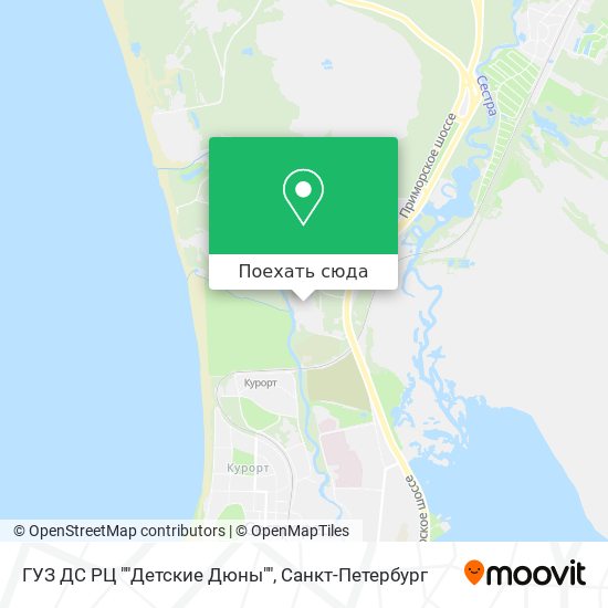Карта ГУЗ ДС РЦ ""Детские Дюны""