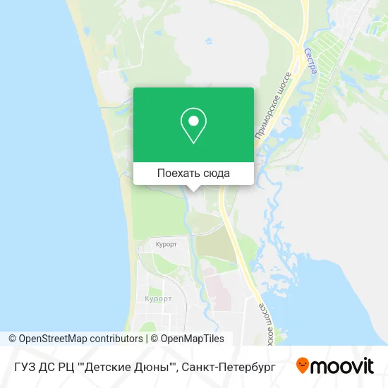 Карта ГУЗ ДС РЦ ""Детские Дюны""
