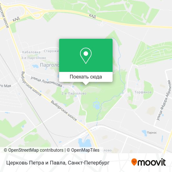 Карта Церковь Петра и Павла