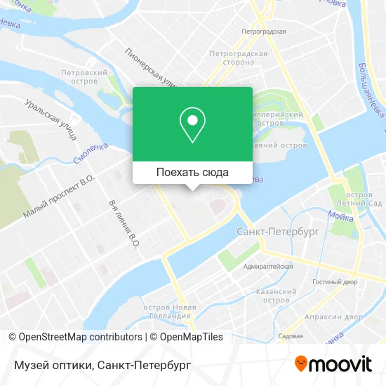 Карта Музей оптики
