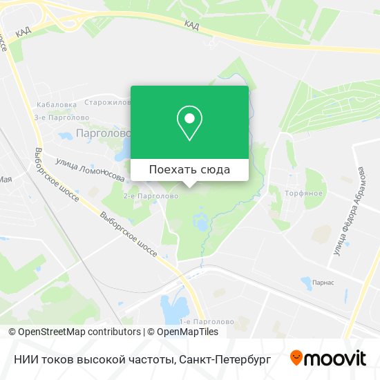 Карта НИИ токов высокой частоты
