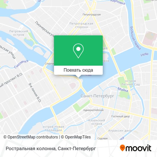 Карта Ростральная колонна