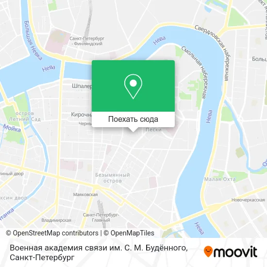 Карта Военная академия связи им. С. М. Будённого