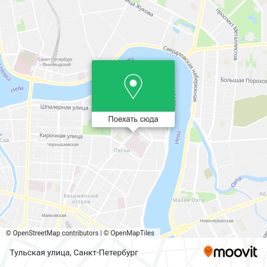 Карта Тульская улица