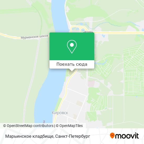 Карта Марьинское кладбище