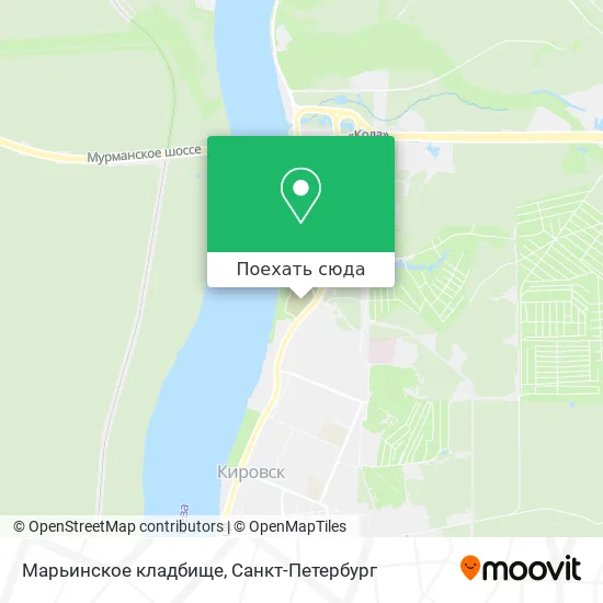 Карта Марьинское кладбище