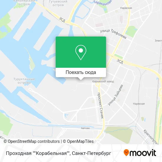 Карта Проходная ""Корабельная""