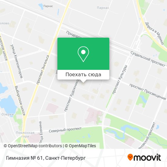 Карта Гимназия № 61