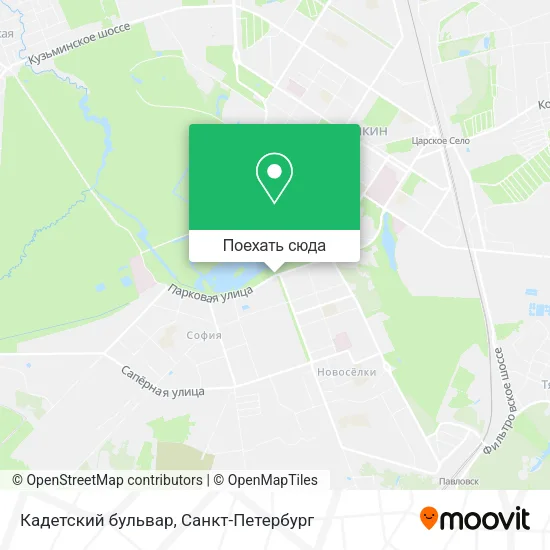Карта Кадетский бульвар