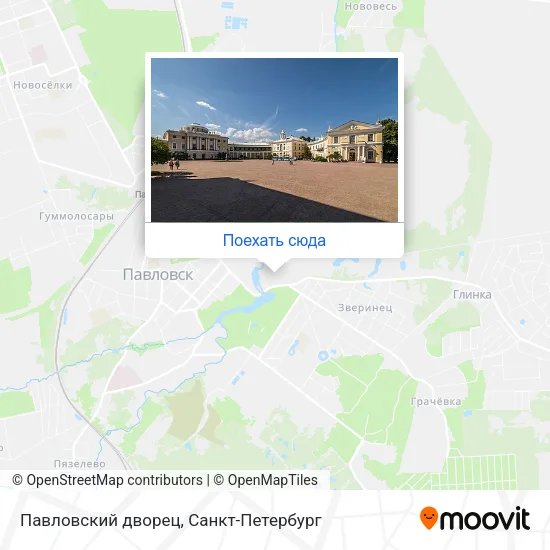 Карта Павловский дворец