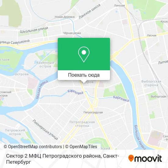 Карта Сектор 2 МФЦ Петроградского района
