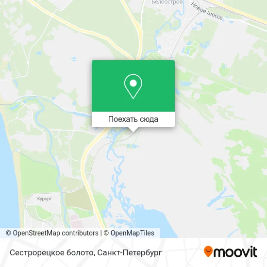 Карта Сестрорецкое болото