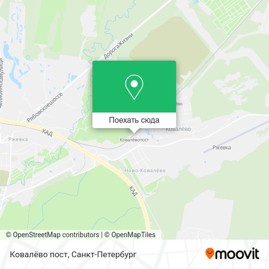 Карта Ковалёво пост