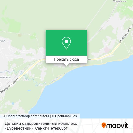 Карта Детский оздоровительный комплекс «Буревестник»
