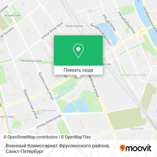 Карта Военный Комиссариат Фрунзенского района