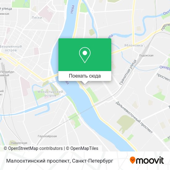 Карта Малоохтинский проспект