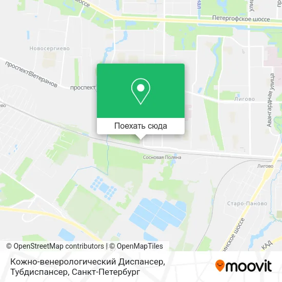 Карта Кожно-венерологический Диспансер, Тубдиспансер