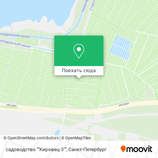 Карта садоводство ""Кировец-3""