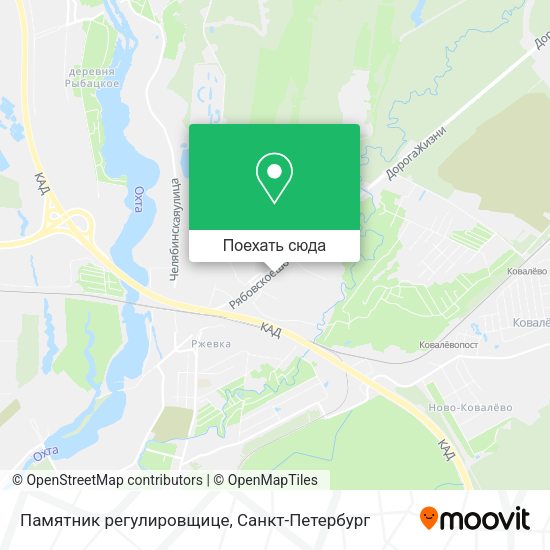 Карта Памятник регулировщице