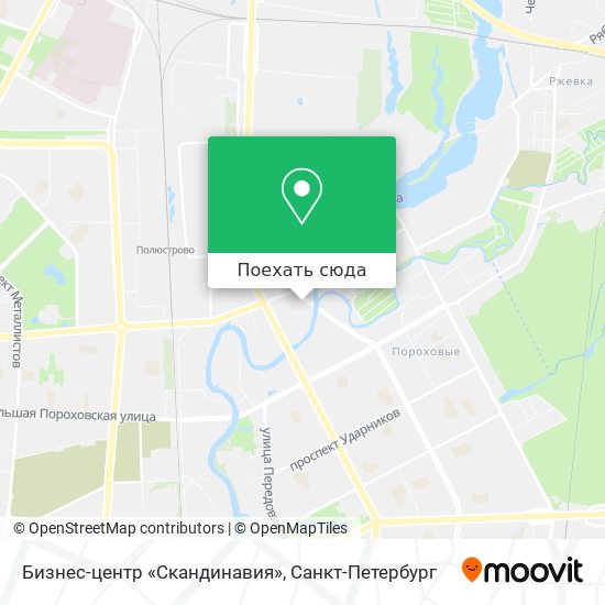 Карта Бизнес-центр «Скандинавия»