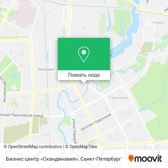 Карта Бизнес-центр «Скандинавия»