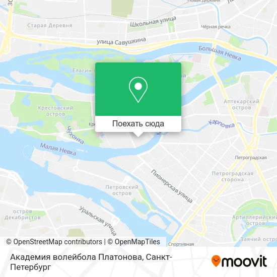 Карта Академия волейбола Платонова