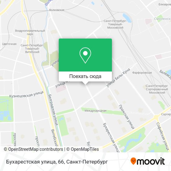 Карта Бухарестская улица, 66