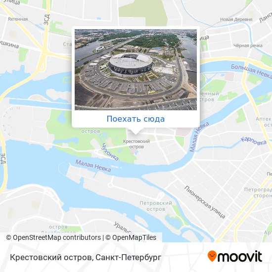 Карта Крестовский остров