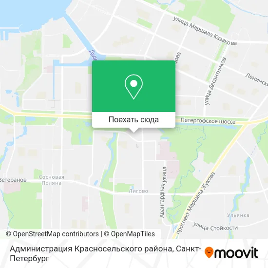 Карта Администрация Красносельского района