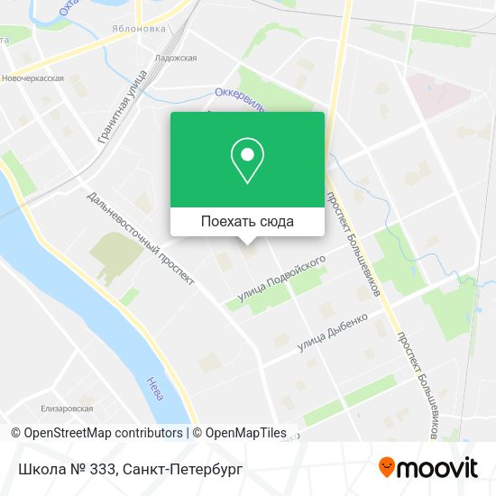 Карта Школа № 333