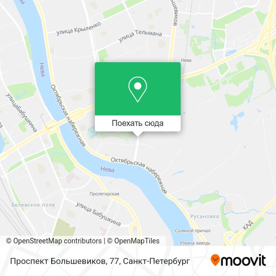 Карта Проспект Большевиков, 77