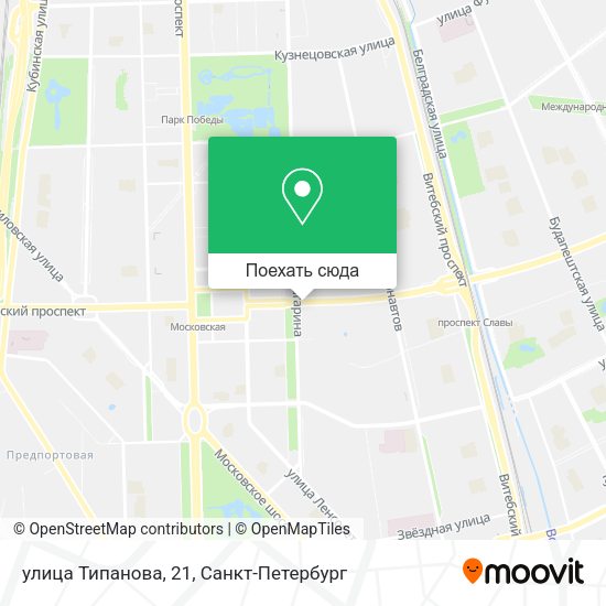 Карта улица Типанова, 21