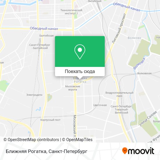 Карта Ближняя Рогатка