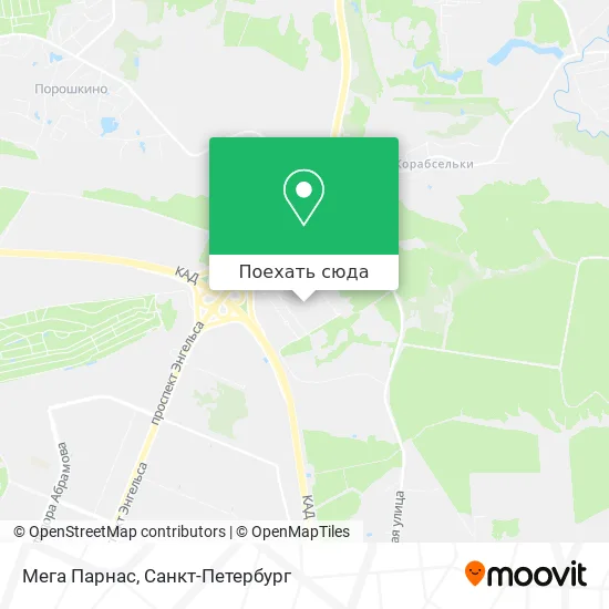 Карта Мега Парнас