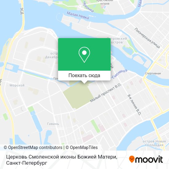 Карта Церковь Смоленской иконы Божией Матери