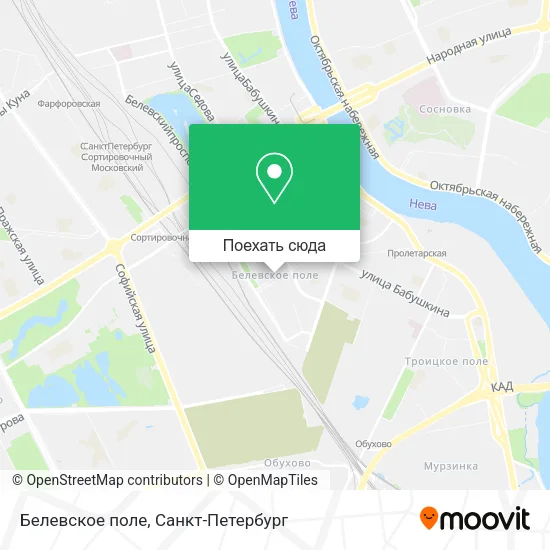 Карта Белевское поле
