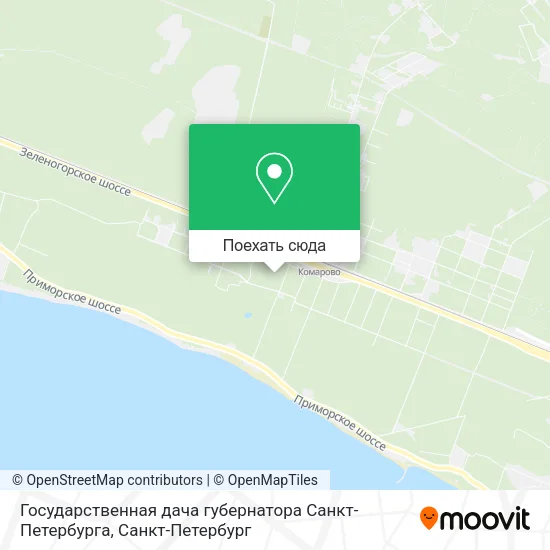 Карта Государственная дача губернатора Санкт-Петербурга