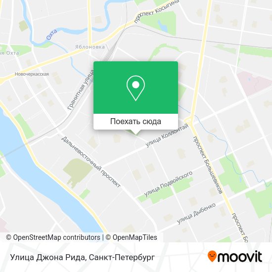 Карта Улица Джона Рида