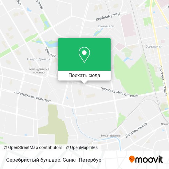 Карта Серебристый бульвар