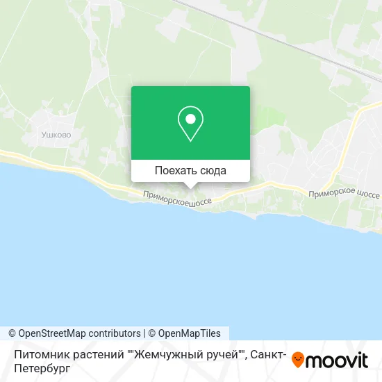 Карта Питомник растений ""Жемчужный ручей""