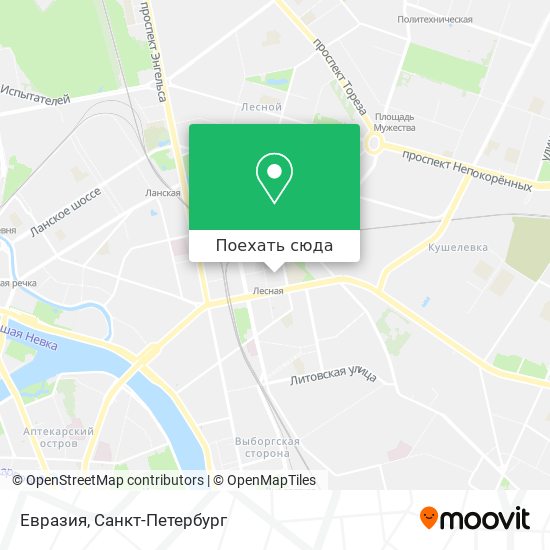 Карта Евразия