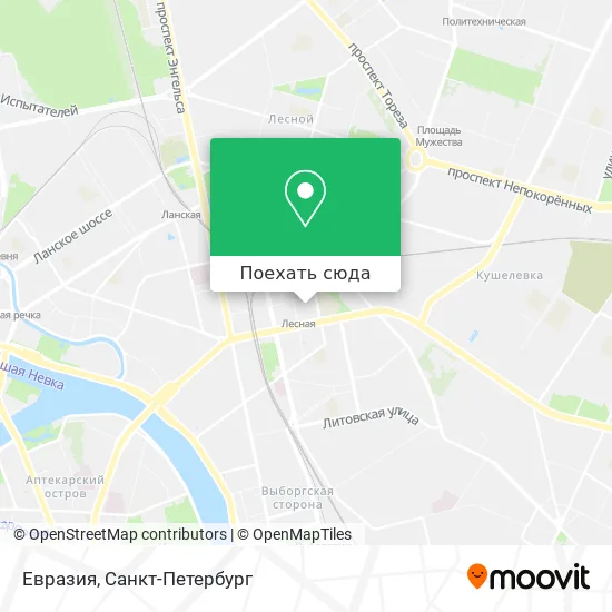 Карта Евразия