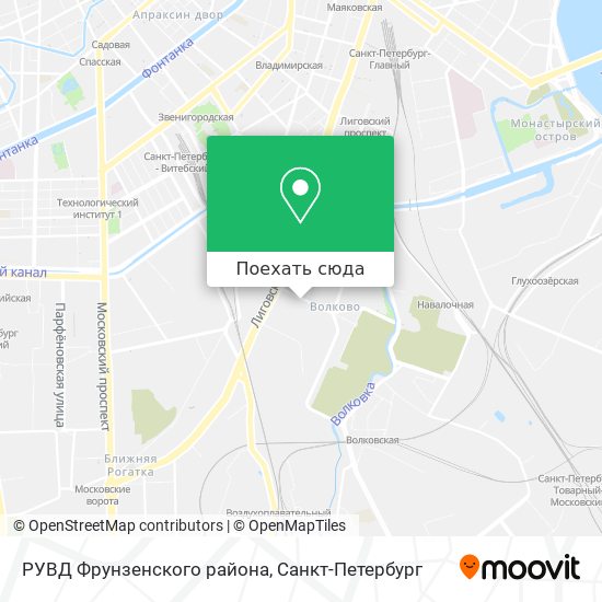 Карта РУВД Фрунзенского района